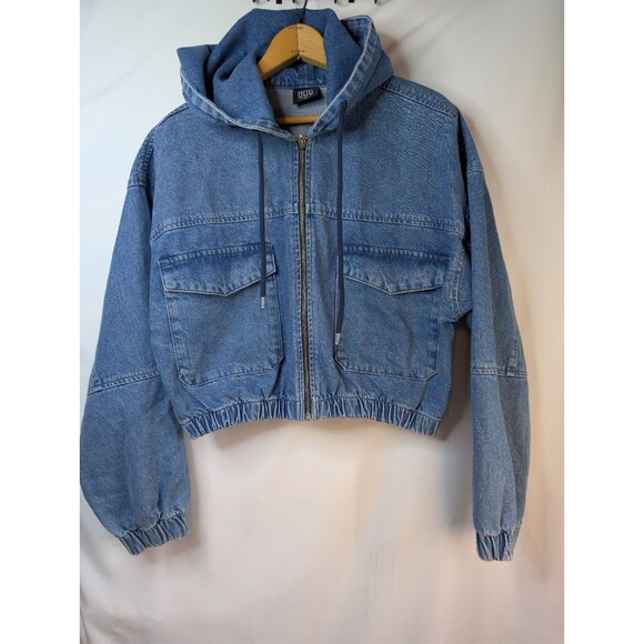 Urban Outfitters BDG Denim Cropped Jacket  Size Medium - Picture 1 of 13
